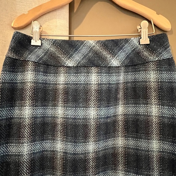 Talbots Women's Blue Plaid Lined Skirt, Academia, Size 6 Petite - Picture 2 of 10